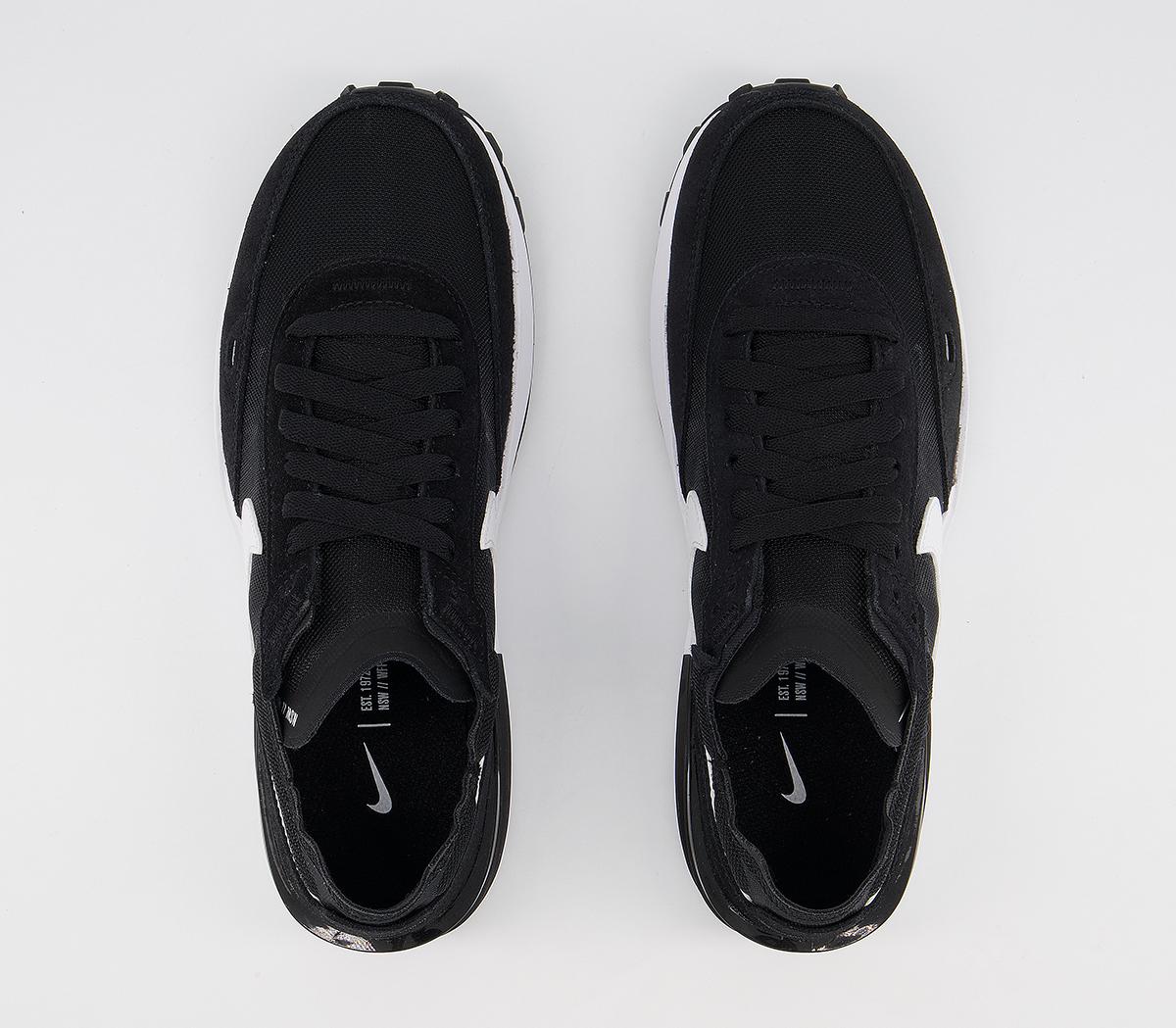 Nike Waffle One Trainers F Nike Waffle One Trainers F Black White Orange