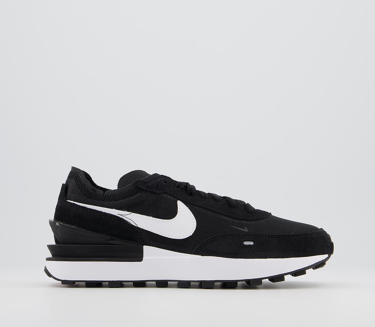 nike waffle one junior black