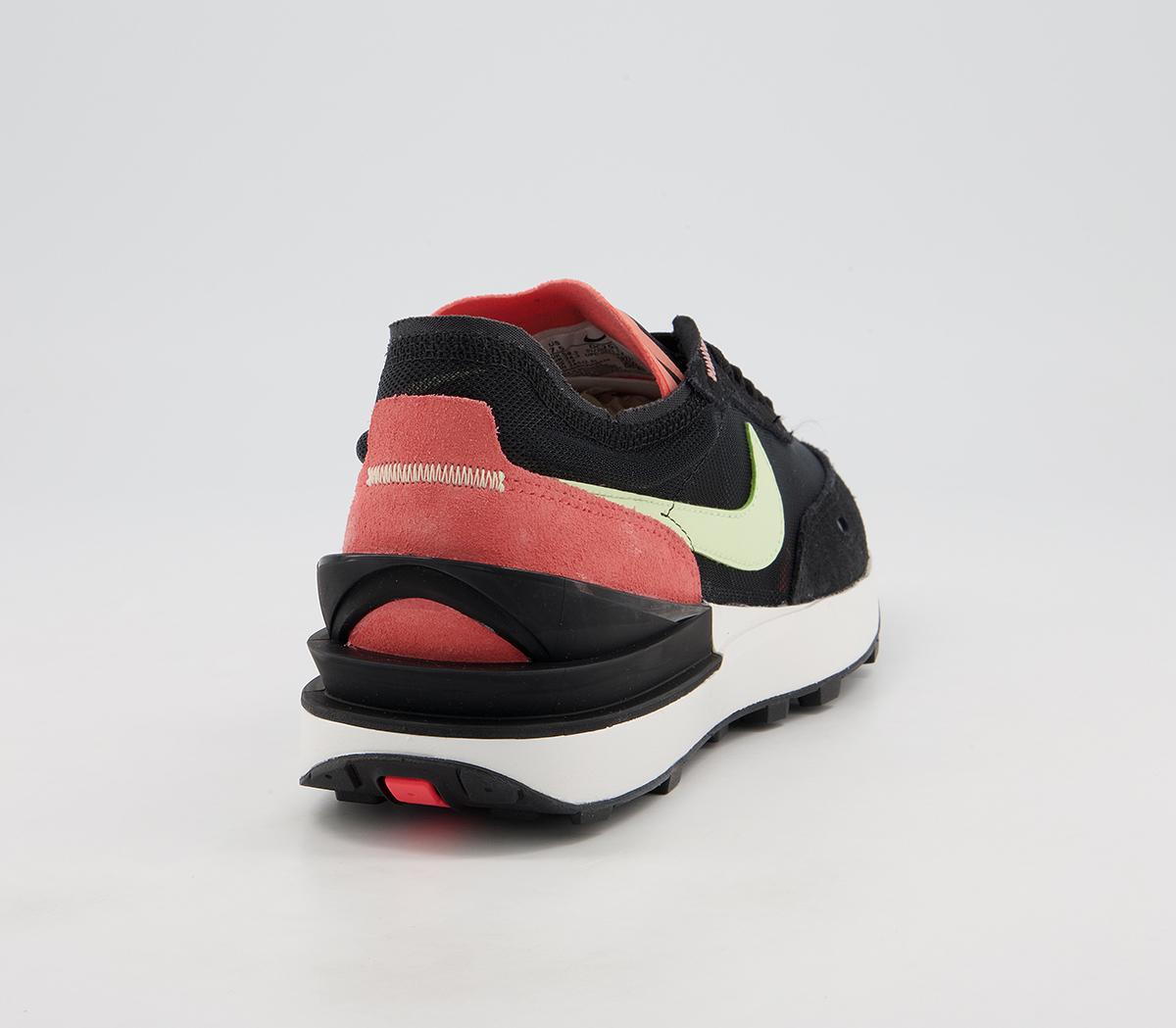 Nike Nike Waffle One Trainers Nike Nike Waffle One Trainers Black Lime Ice Magic Ember Crimson Bliss Gum Med B