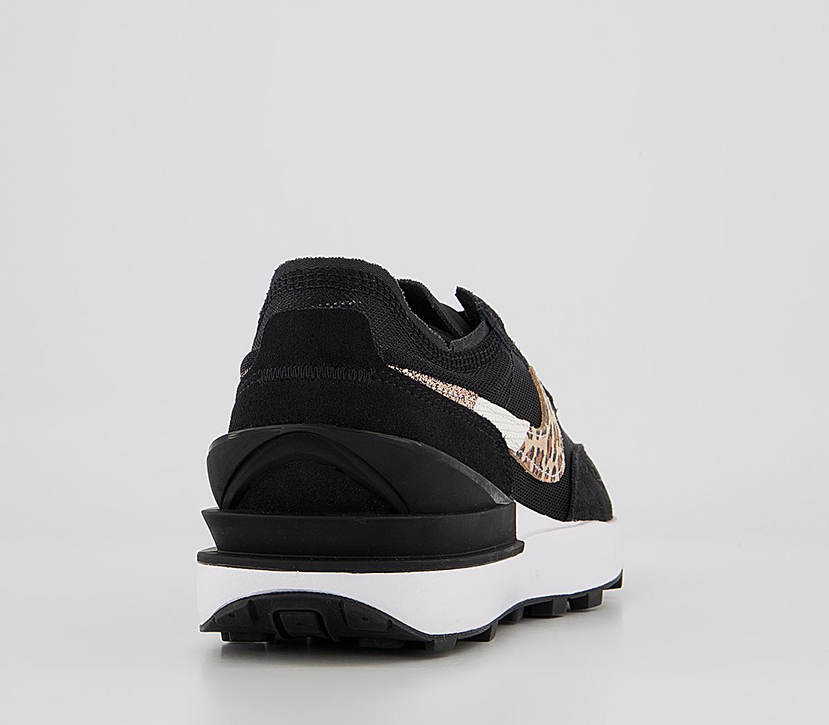 Nike Waffle One Trainers Nike Waffle One Trainers Black Leopard Black
