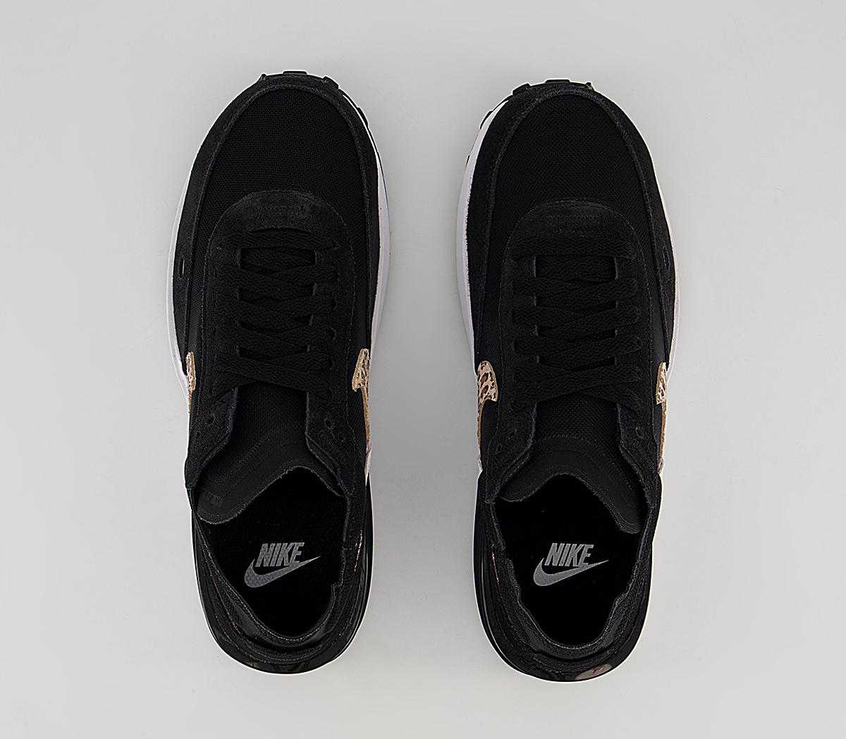 Nike Waffle One Trainers Nike Waffle One Trainers Black Leopard Black