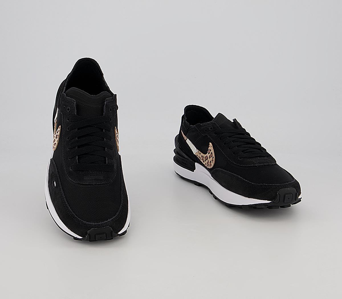 Nike Waffle One Trainers Nike Waffle One Trainers Black Leopard Black