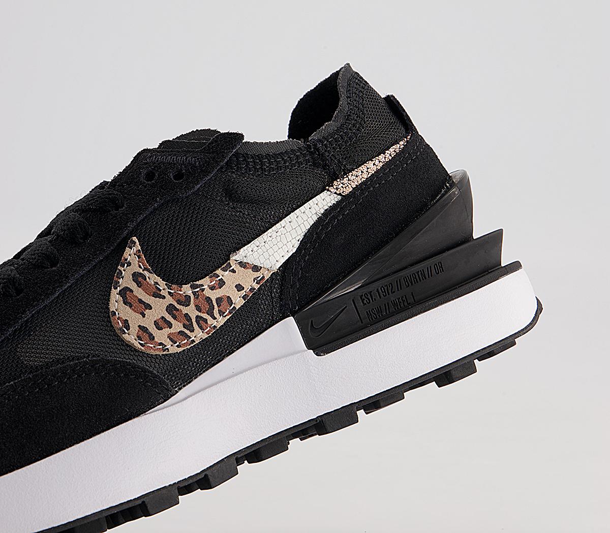 Nike Waffle One Trainers Nike Waffle One Trainers Black Leopard Black