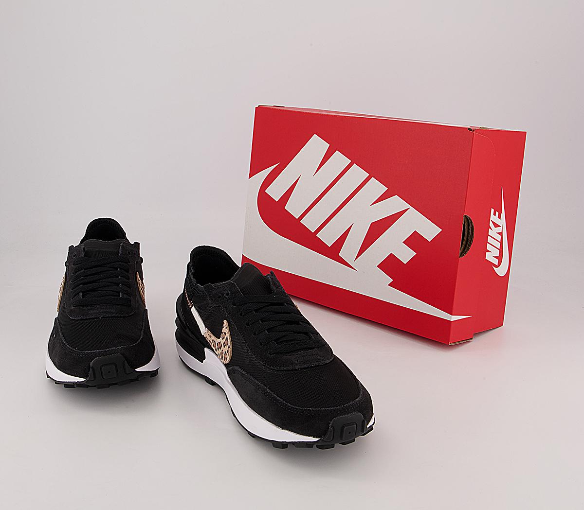 Nike Waffle One Trainers Nike Waffle One Trainers Black Leopard Black