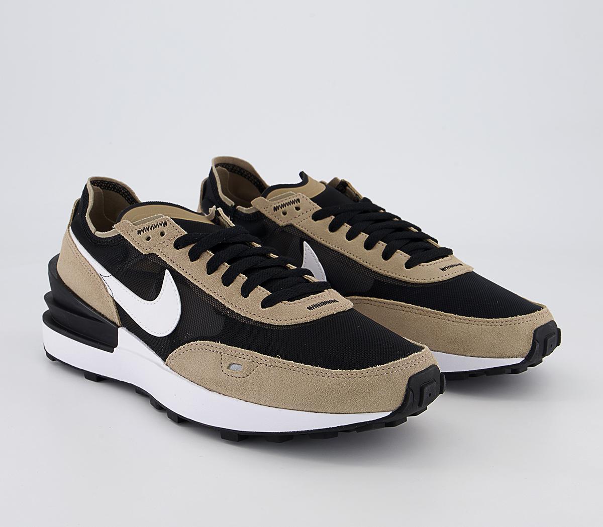 Nike Nike Waffle One Trainers Black White Khaki Black Men's Trainers