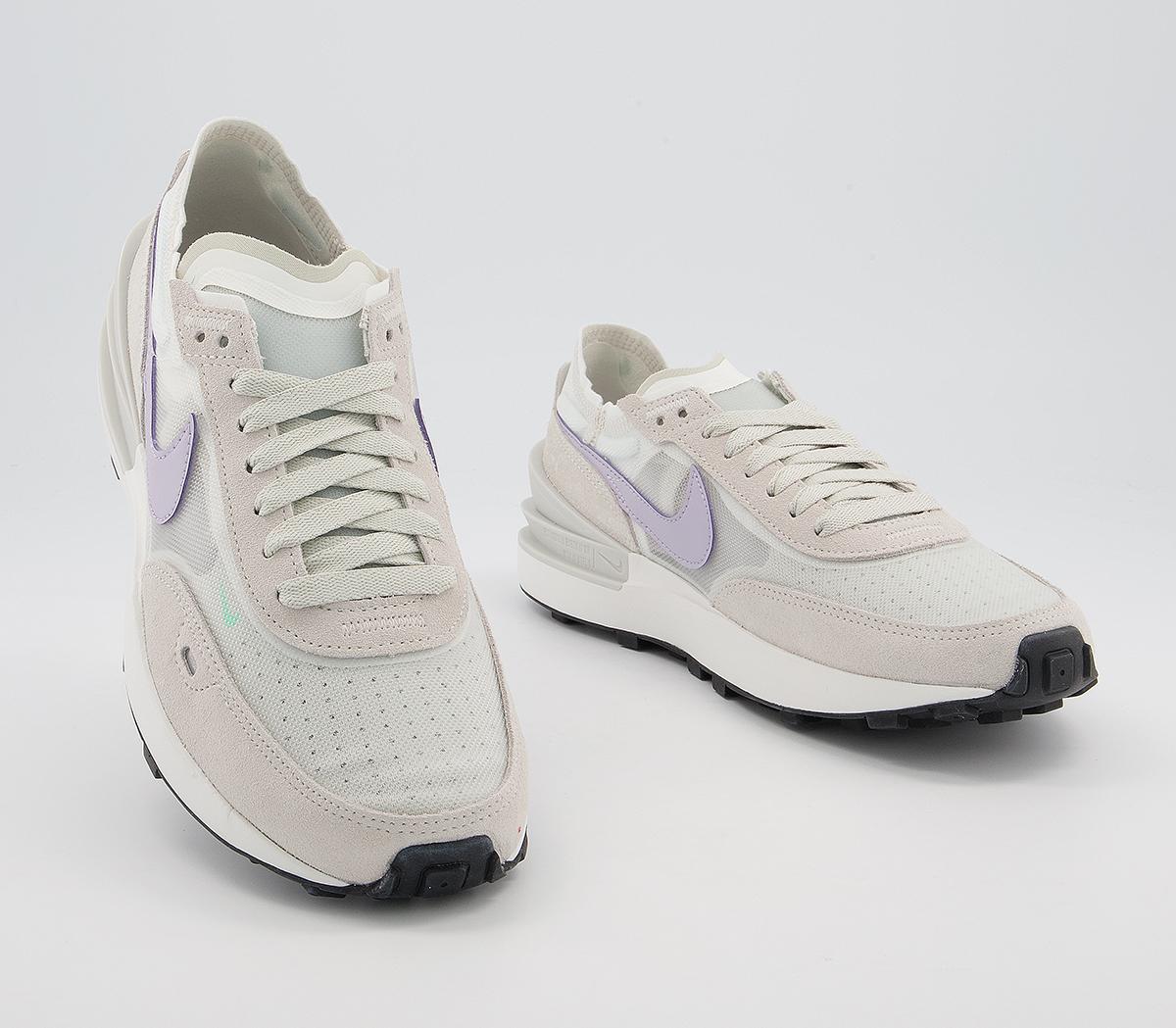 Nike Waffle One Trainers F Nike Waffle One Trainers F White Lilac Bone Green Summit White