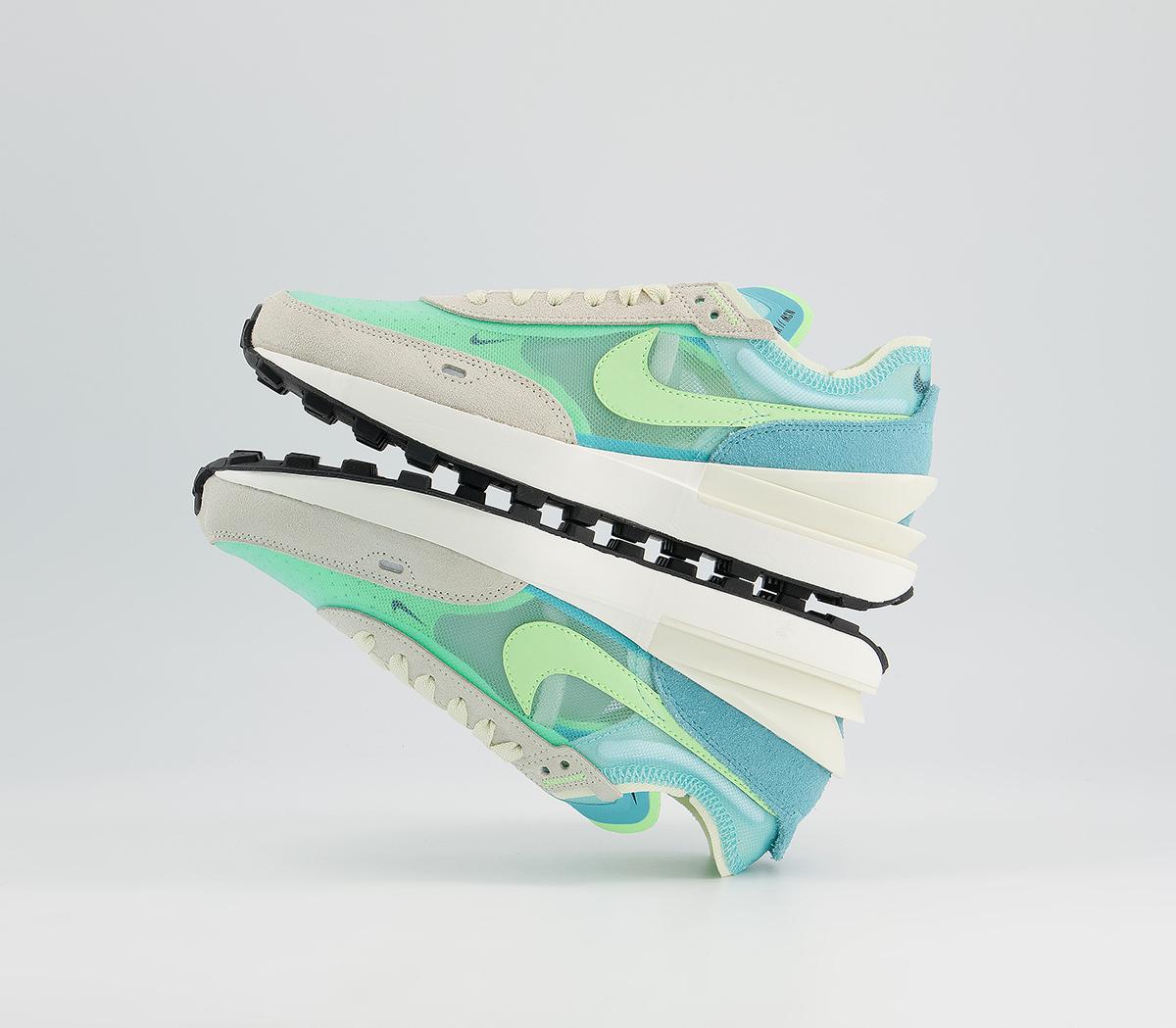 Nike Waffle One Trainers F Nike Waffle One Trainers F White Lime Glow Black