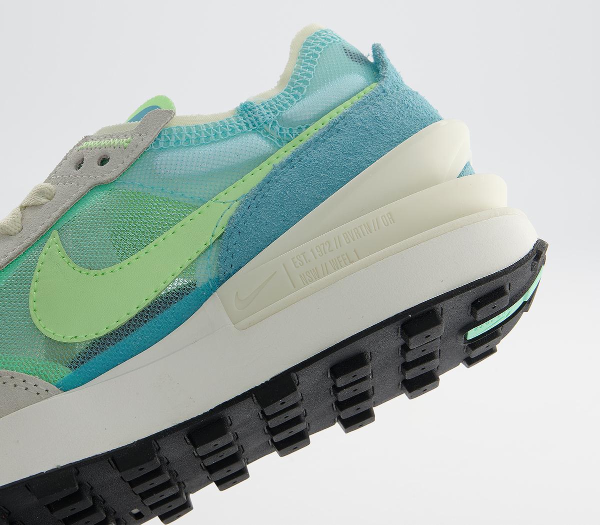 Nike Waffle One Trainers F Nike Waffle One Trainers F White Lime Glow Black