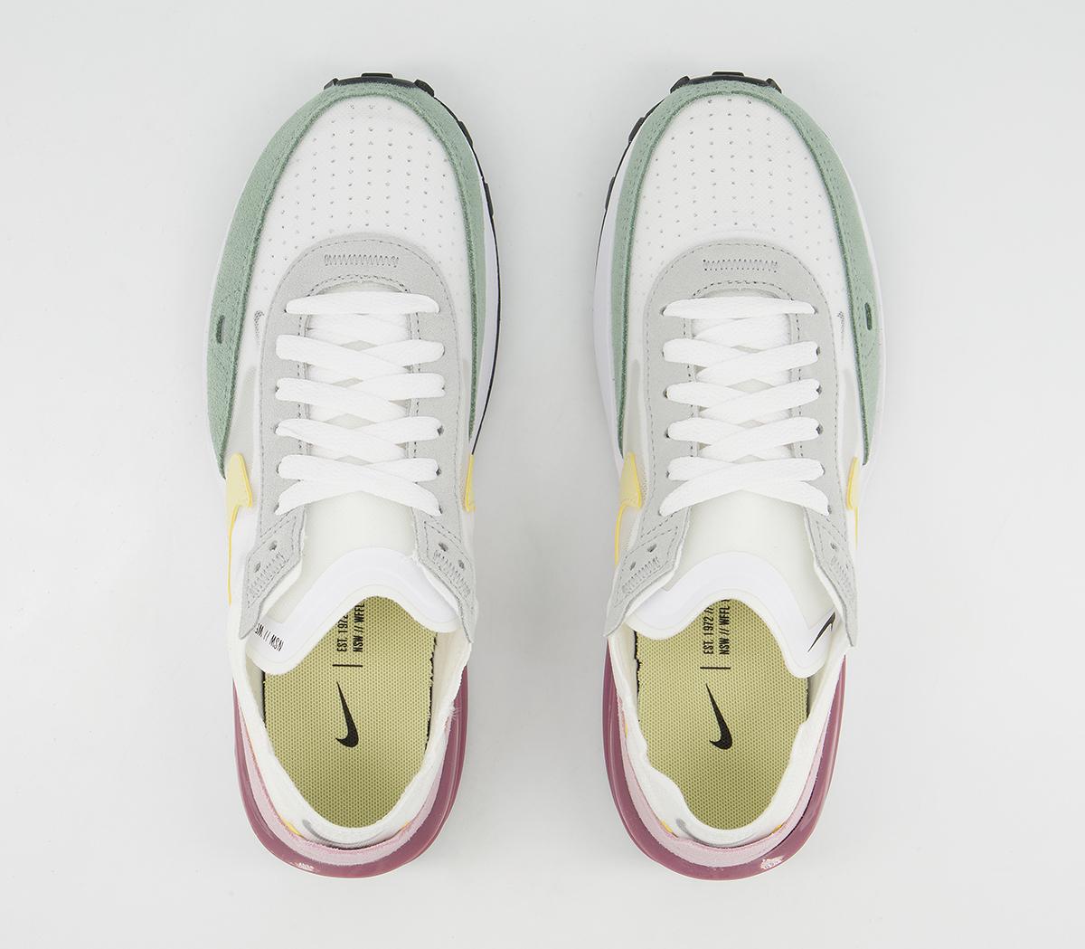 Nike Waffle One Trainers Nike Waffle One Trainers White Lemon Drop Regal Pink