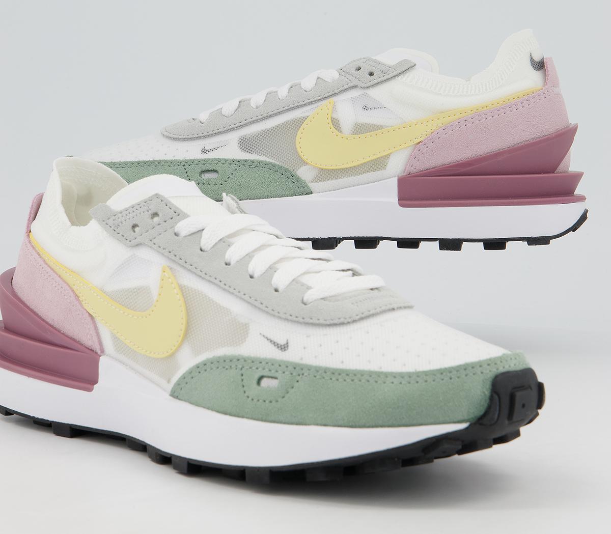 Nike Waffle One Trainers Nike Waffle One Trainers White Lemon Drop Regal Pink