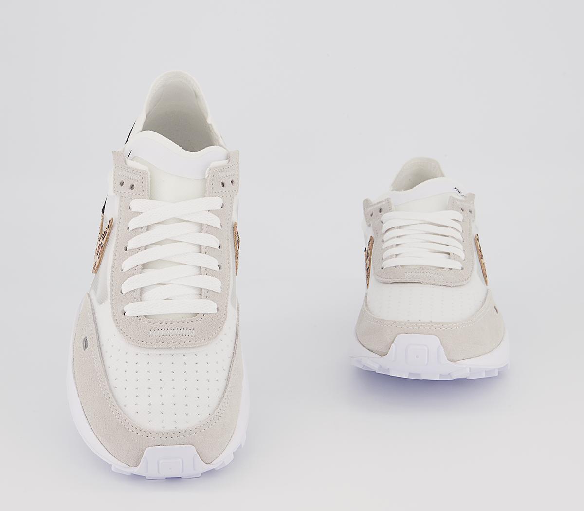 Nike Waffle One Trainers Nike Waffle One Trainers White Leaopard White