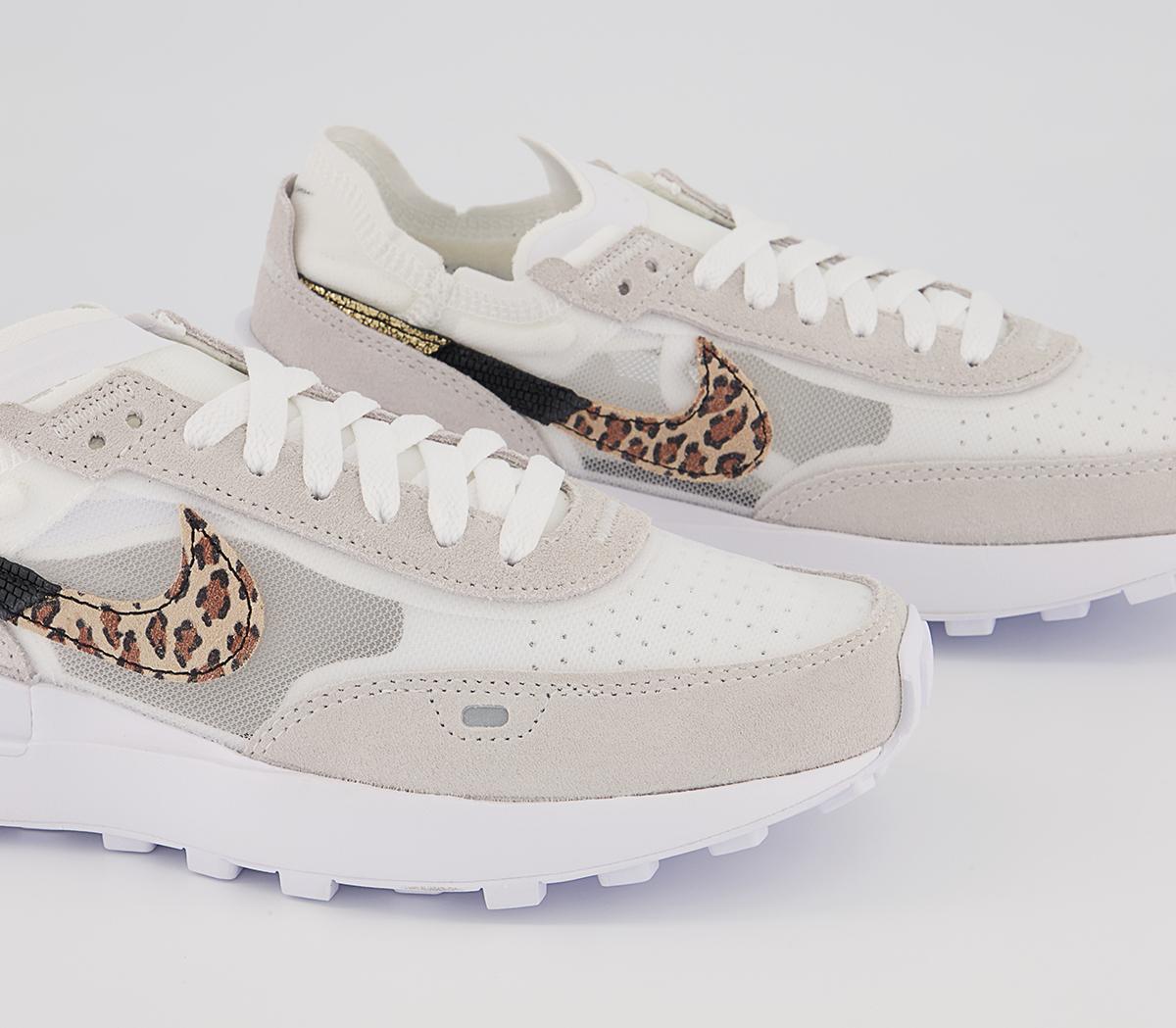 Nike Waffle One Trainers Nike Waffle One Trainers White Leaopard White