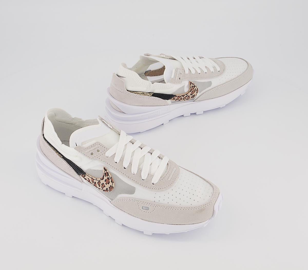Nike Waffle One Trainers Nike Waffle One Trainers White Leaopard White