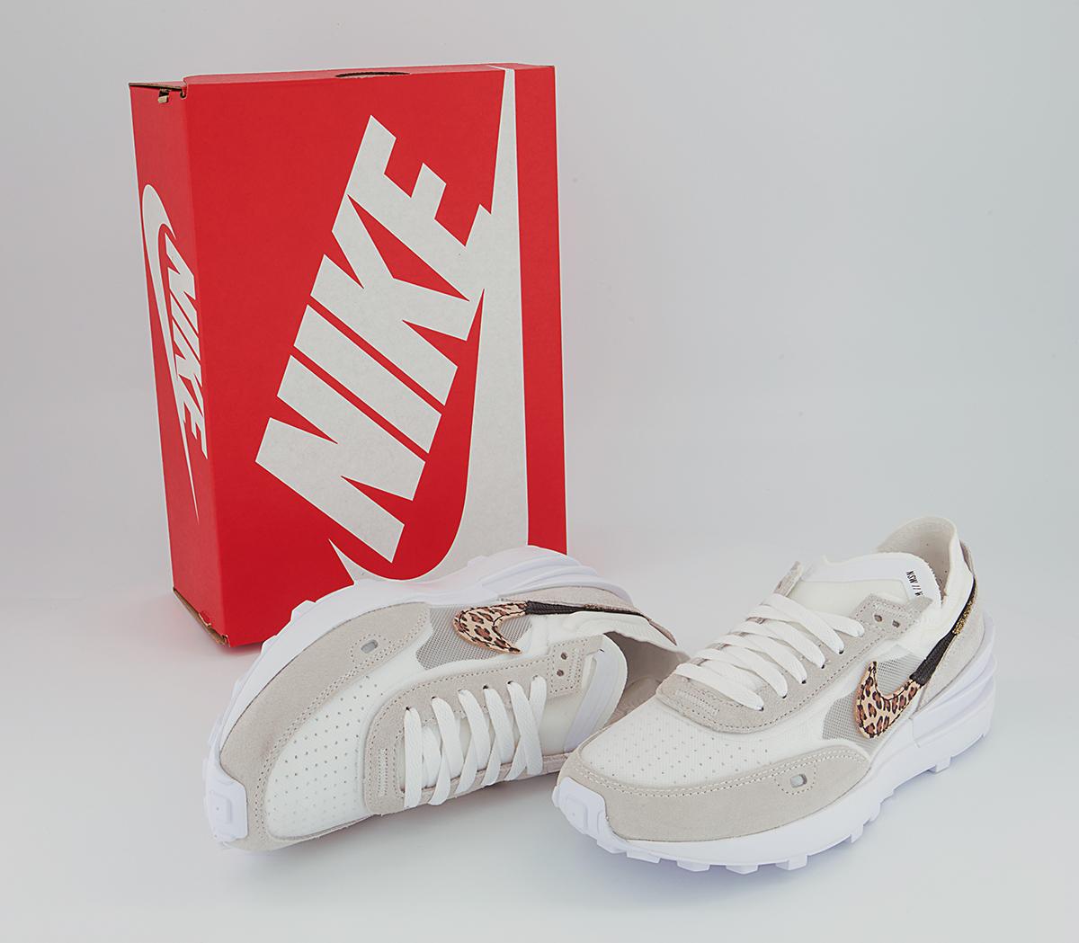 Nike Waffle One Trainers Nike Waffle One Trainers White Leaopard White