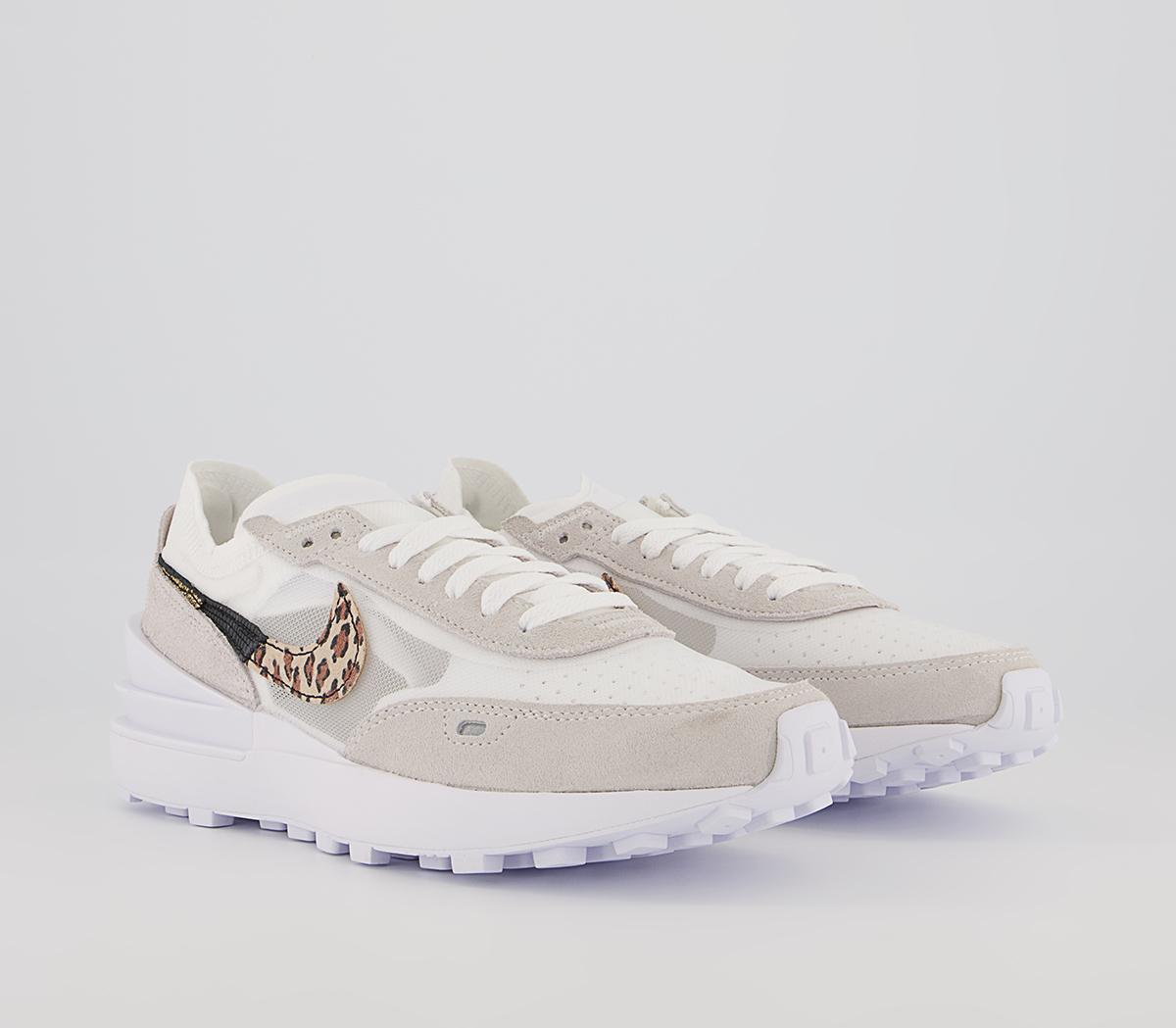 Nike Waffle One Trainers Nike Waffle One Trainers White Leaopard White