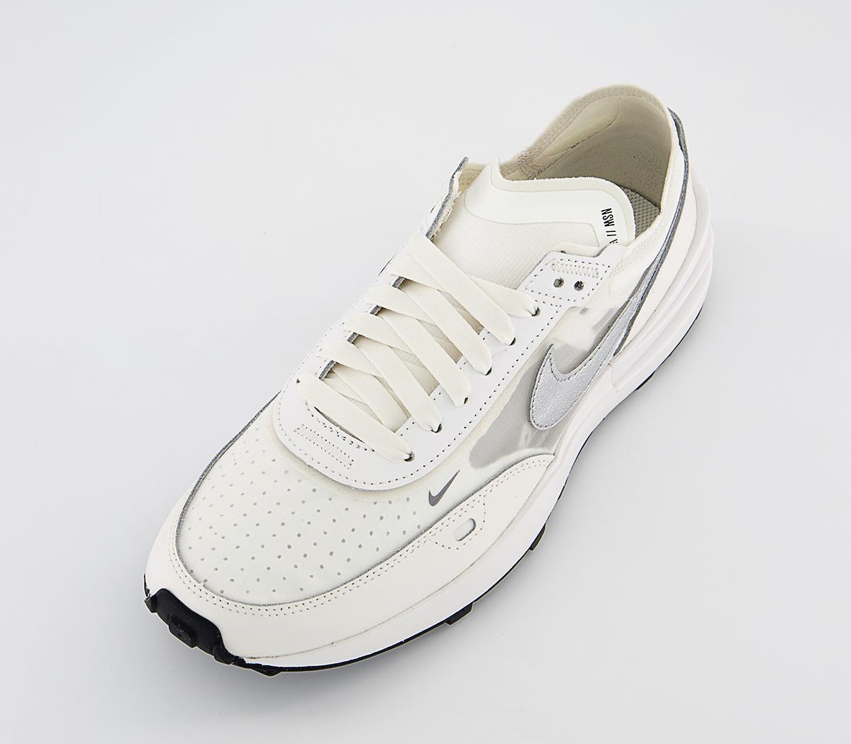 Nike Nike Waffle One Trainers Summit White Metallic Silver Sail Black
