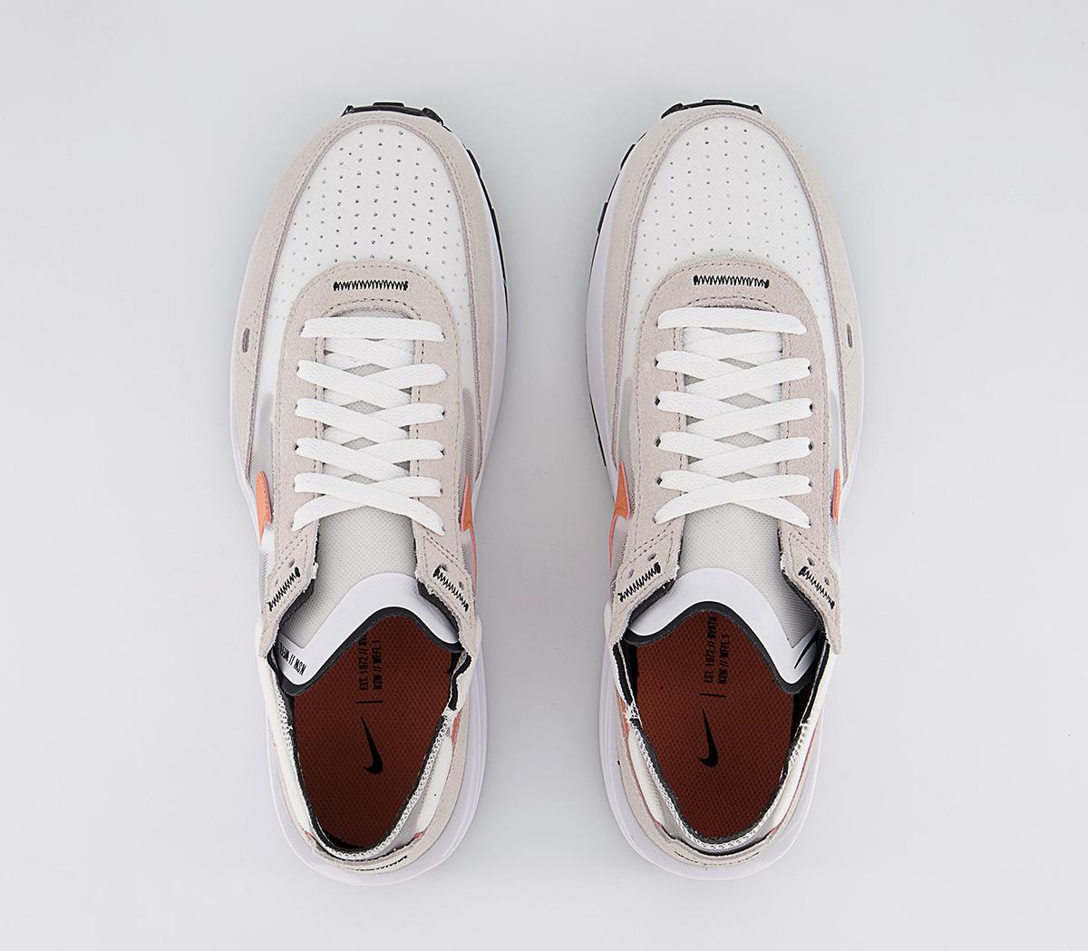 Nike Mens Waffle One Running Shoes White Orange Trail Lightweight Bone 10.5 Nike - W Waffle One Crater - VegNonVeg main image 2