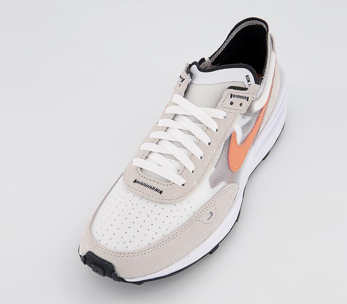 Nike Nike Waffle One Trainers White Orange Trance Light Bone  display picture 2
