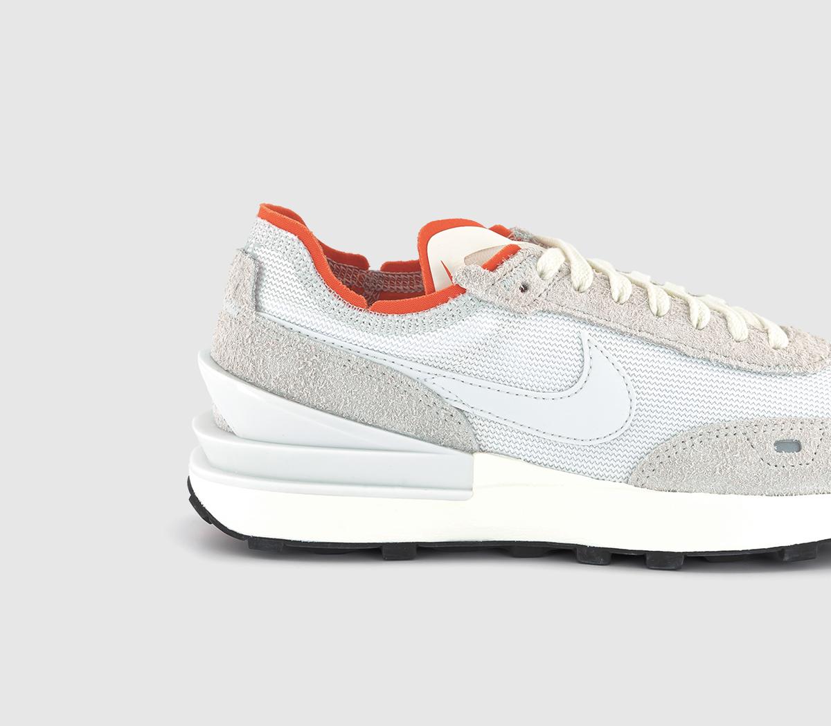 Nike Nike Waffle One Trainers White Summit White Picante Red Sail