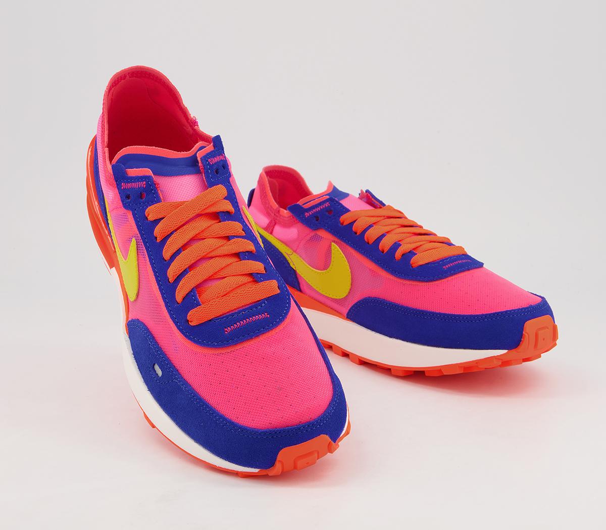 Nike Waffle One Trainers Nike Waffle One Trainers Racer Blue Citron Hyper Pink Siren Red Hyper