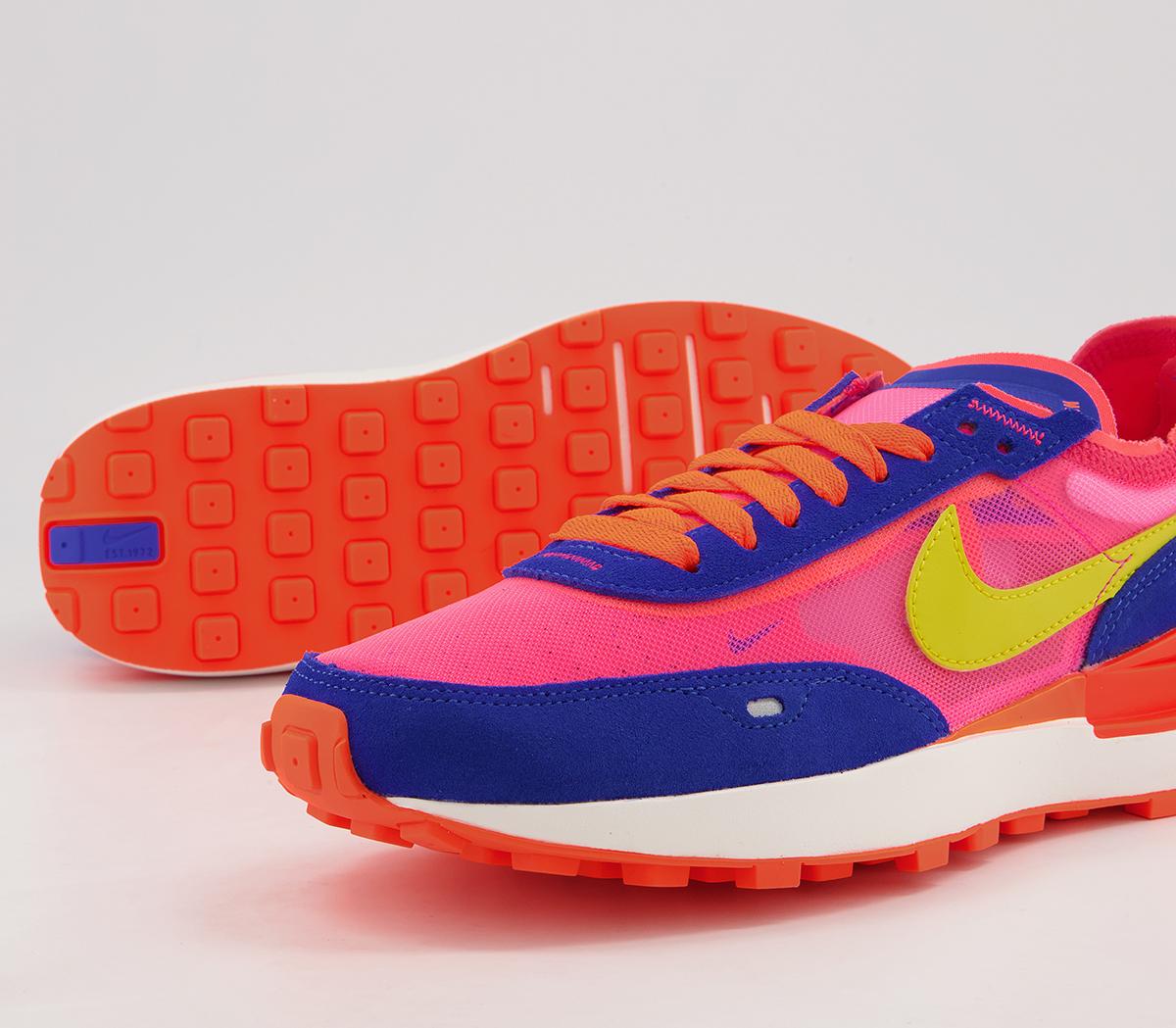 Nike Waffle One Trainers Nike Waffle One Trainers Racer Blue Citron Hyper Pink Siren Red Hyper