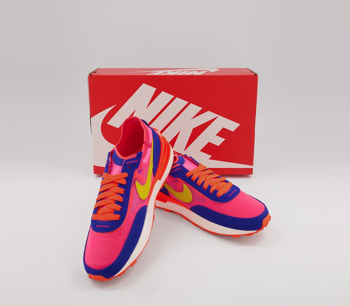 Nike Waffle One Trainers Nike Waffle One Trainers Racer Blue Citron Hyper Pink Siren Red Hyper