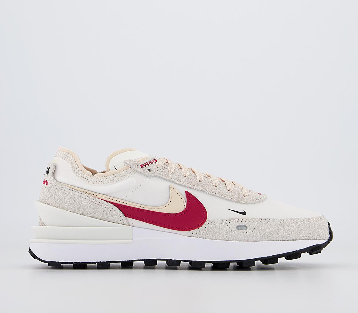 NikeNike Waffle One TrainersSail Gym Red Pearl White Black
