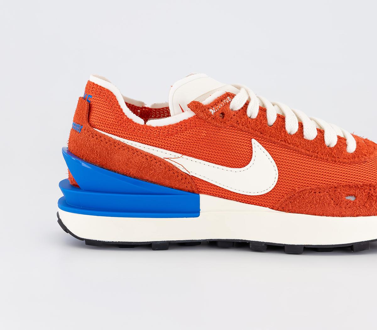 Nike Nike Waffle One Trainers Picante Red Sail Lt Photo Blue Women's