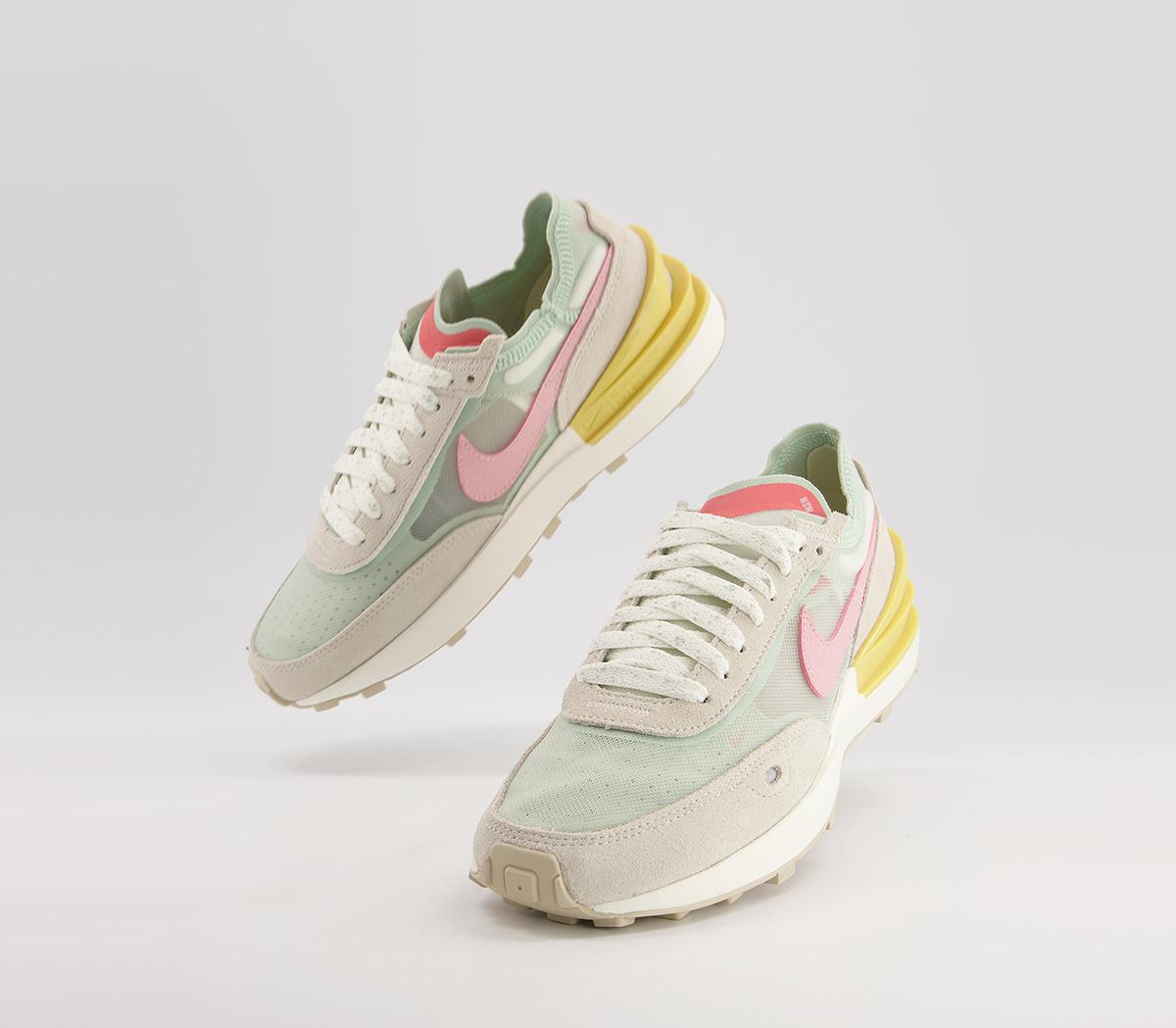 Nike Waffle One Trainers Nike Waffle One Trainers Seafoam Pink Glaze Sea Glass Saturn Gold Sail Ratt