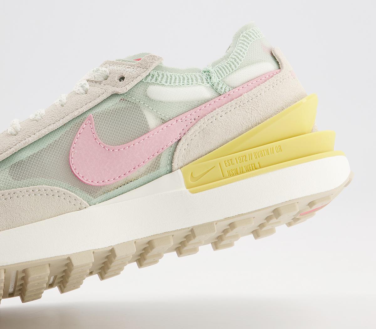 Nike Waffle One Trainers Nike Waffle One Trainers Seafoam Pink Glaze Sea Glass Saturn Gold Sail Ratt