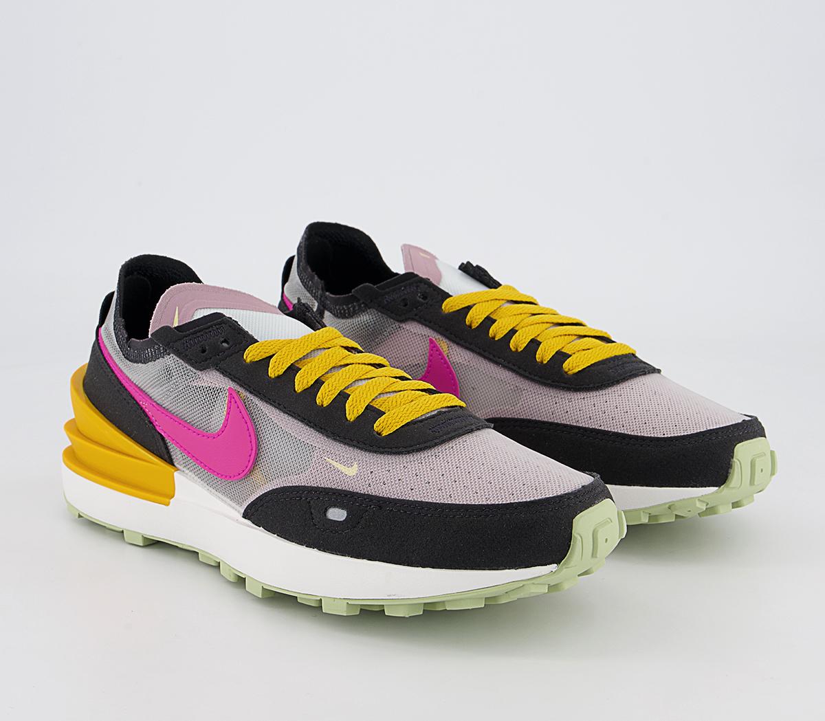 NikeNike Waffle One TrainersOff Noir Pink Prime Summit White