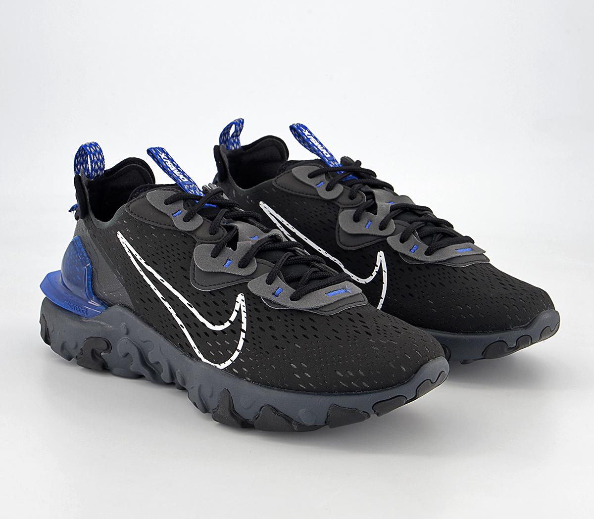 Nike Nike React Vision Trainers Nike Nike React Vision Trainers Black White Game Royal Iron Grey