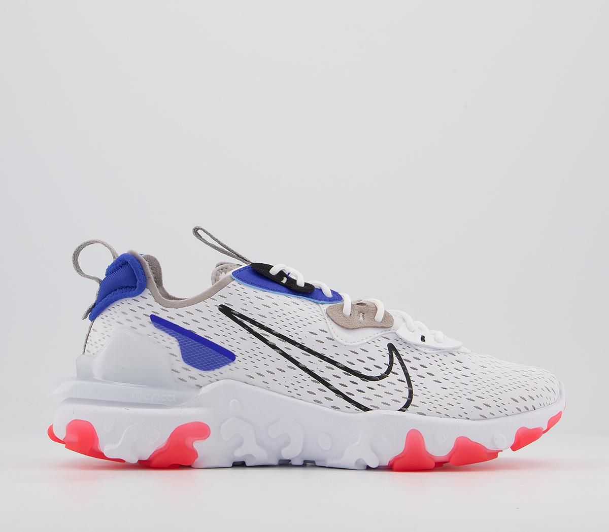 nike react vision white blue red