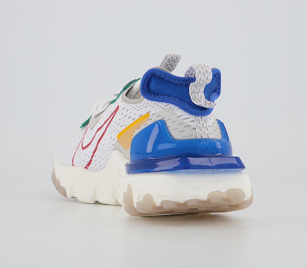 Nike Nike React Vision Trainers Nike Nike React Vision Trainers White University Red Sail Game Royal