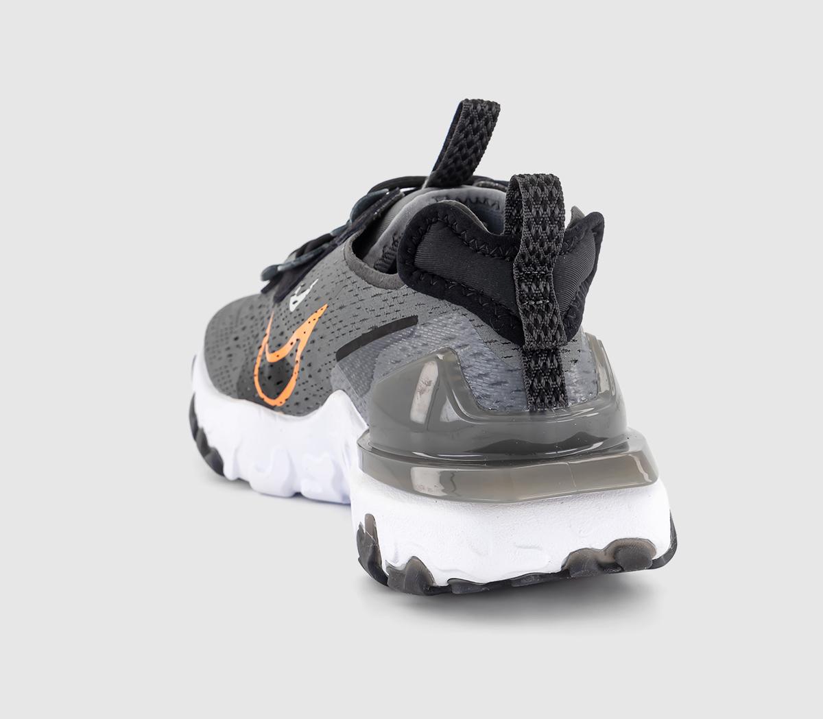 NikeNike React Vision Trainers Smoke Grey Black Bright Mandarin