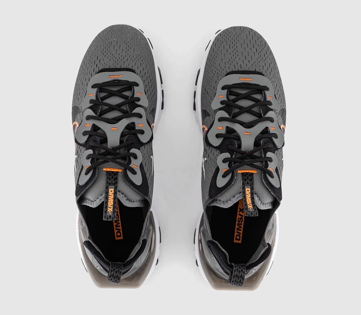 NikeNike React Vision Trainers Smoke Grey Black Bright Mandarin