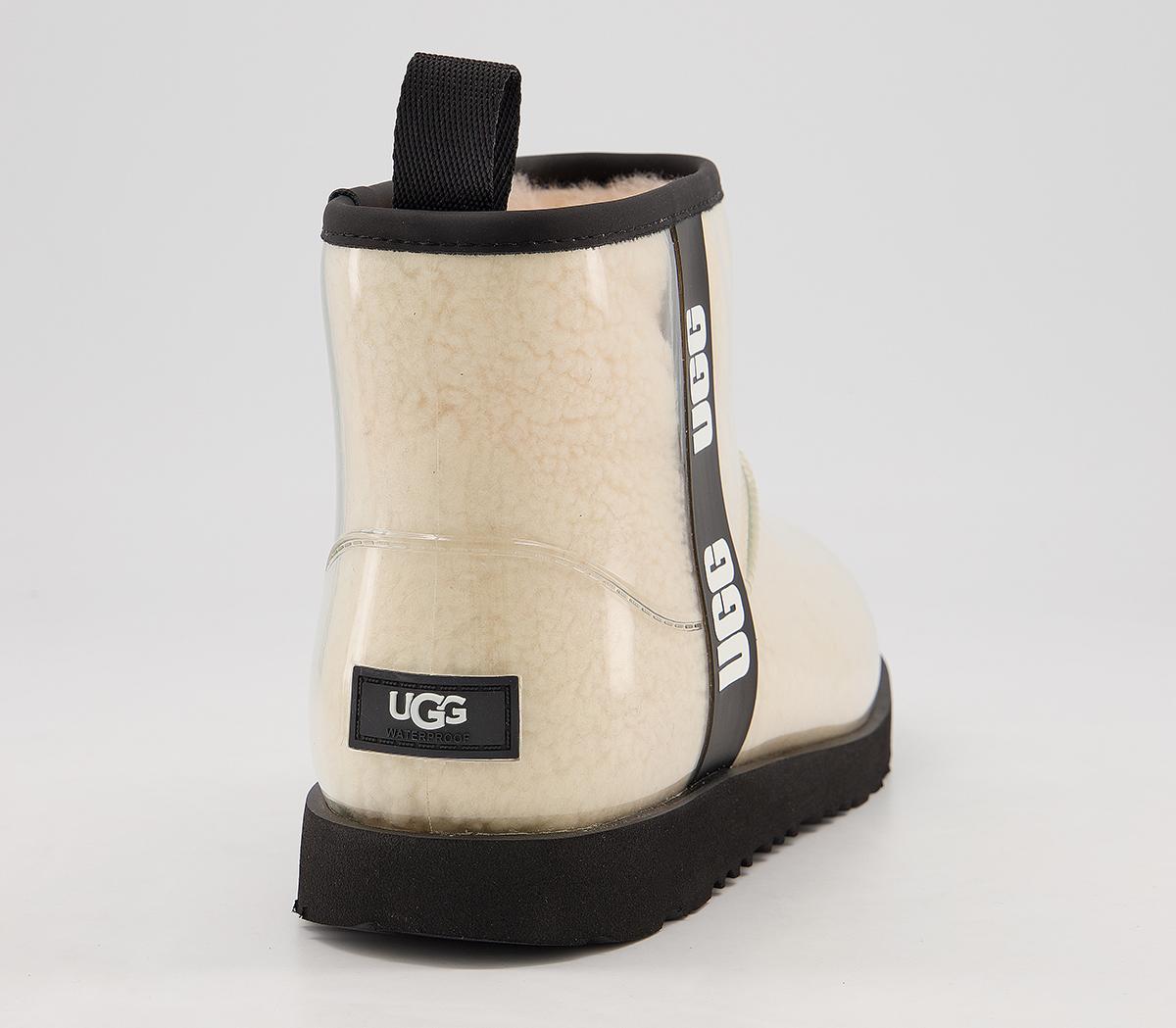 UGG Classic Clear Mini II Junior Boots Natural Black - Unisex