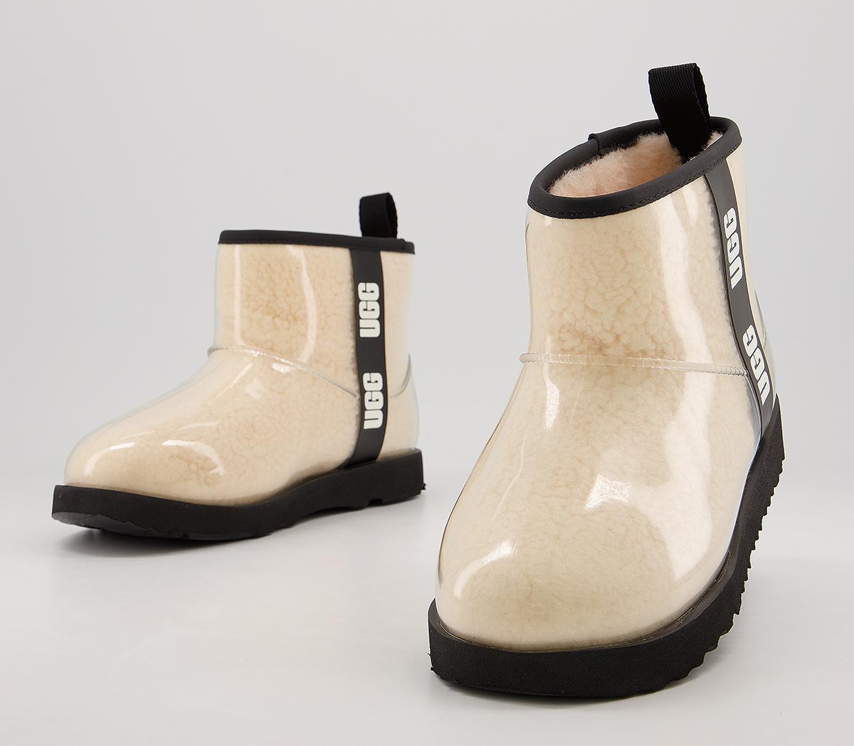 UGG Classic Clear Mini II Junior Boots Natural Black - Unisex