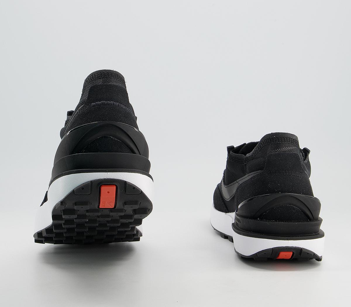 Nike Waffle One Trainers Nike Waffle One Trainers Black Black White Orange