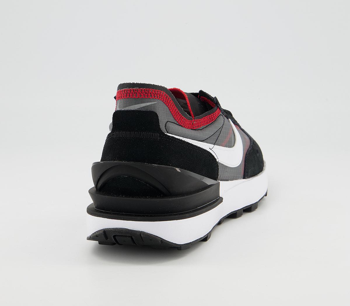 Nike Waffle One Trainers Nike Waffle One Trainers Black White Sport Red