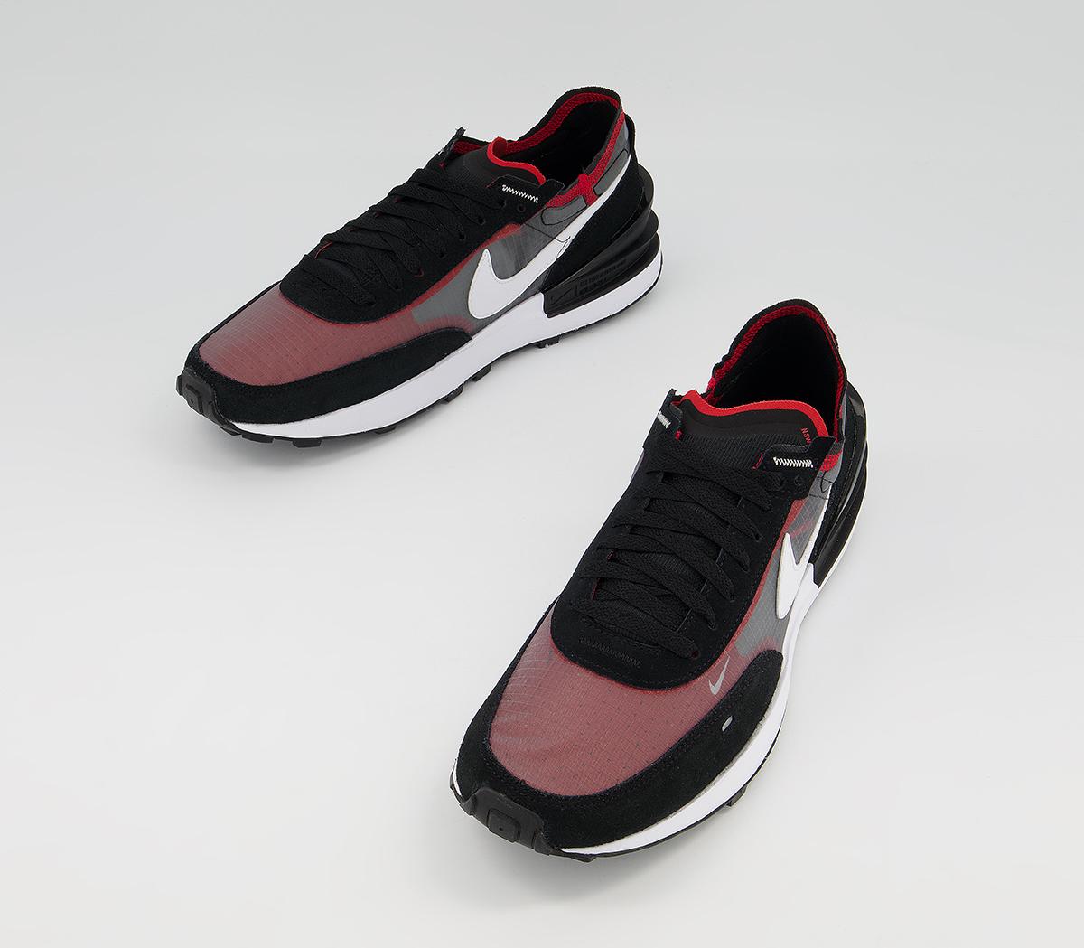 Nike Waffle One Trainers Nike Waffle One Trainers Black White Sport Red