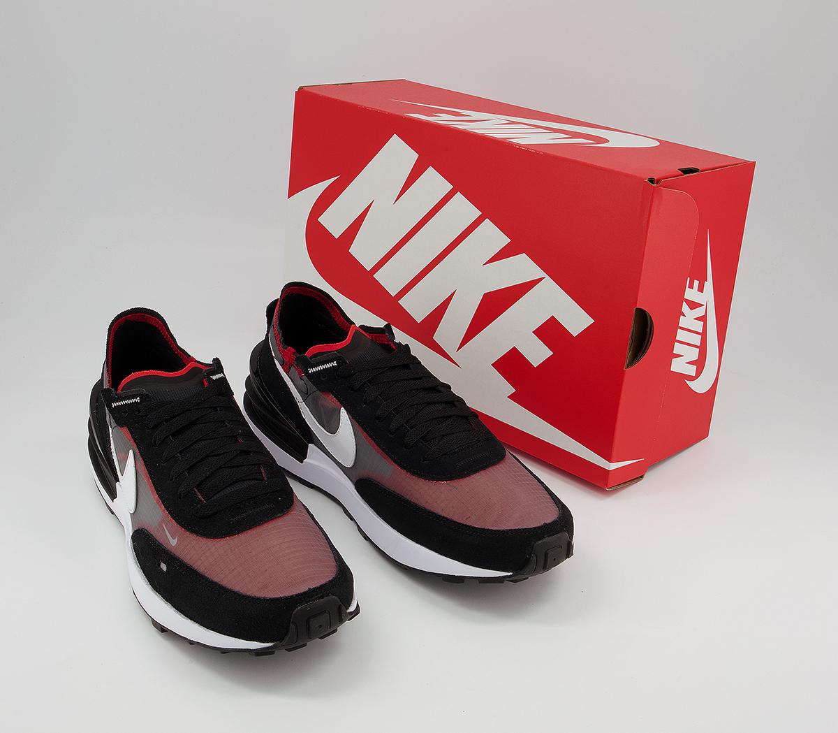 Nike Waffle One Trainers Nike Waffle One Trainers Black White Sport Red