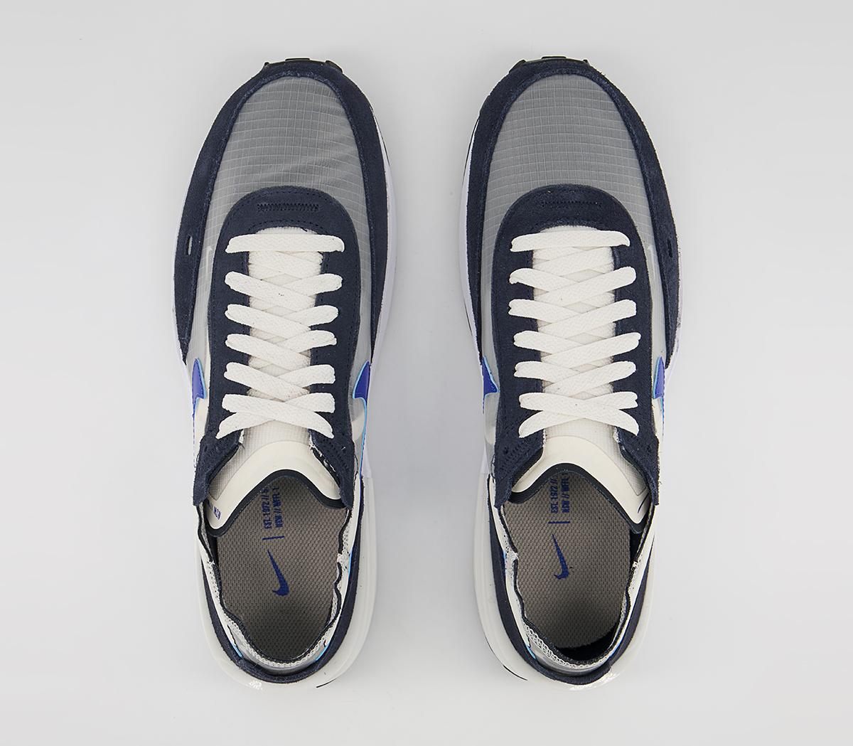 Nike Waffle One Trainers Nike Waffle One Trainers Phantom Hyper Royal Dark Obsidian Black