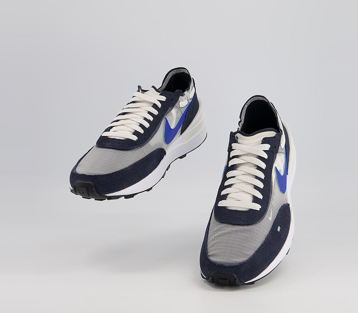 Nike Waffle One Trainers Nike Waffle One Trainers Phantom Hyper Royal Dark Obsidian Black