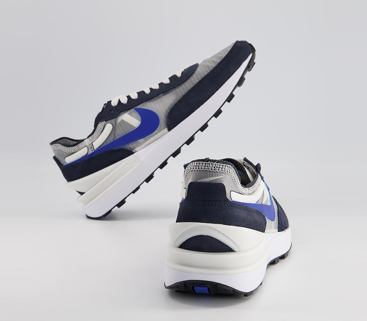 Nike Waffle One Trainers Nike Waffle One Trainers Phantom Hyper Royal Dark Obsidian Black