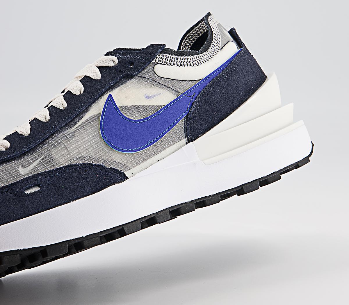 Nike Waffle One Trainers Nike Waffle One Trainers Phantom Hyper Royal Dark Obsidian Black