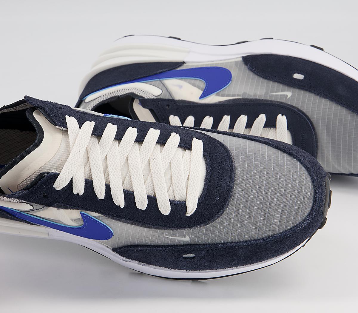 Nike Waffle One Trainers Nike Waffle One Trainers Phantom Hyper Royal Dark Obsidian Black