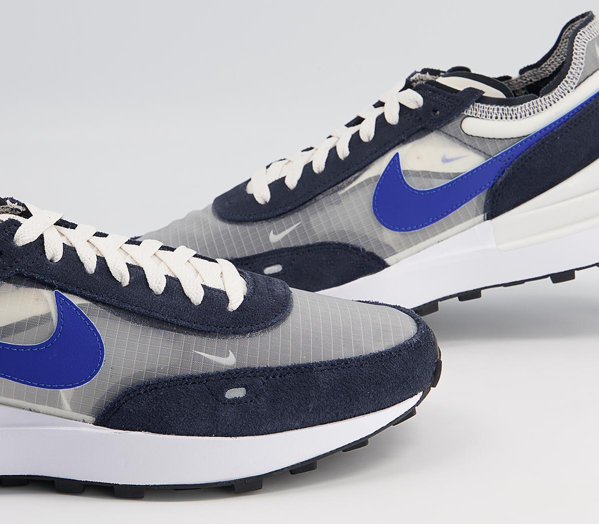 Nike Waffle One Trainers Nike Waffle One Trainers Phantom Hyper Royal Dark Obsidian Black