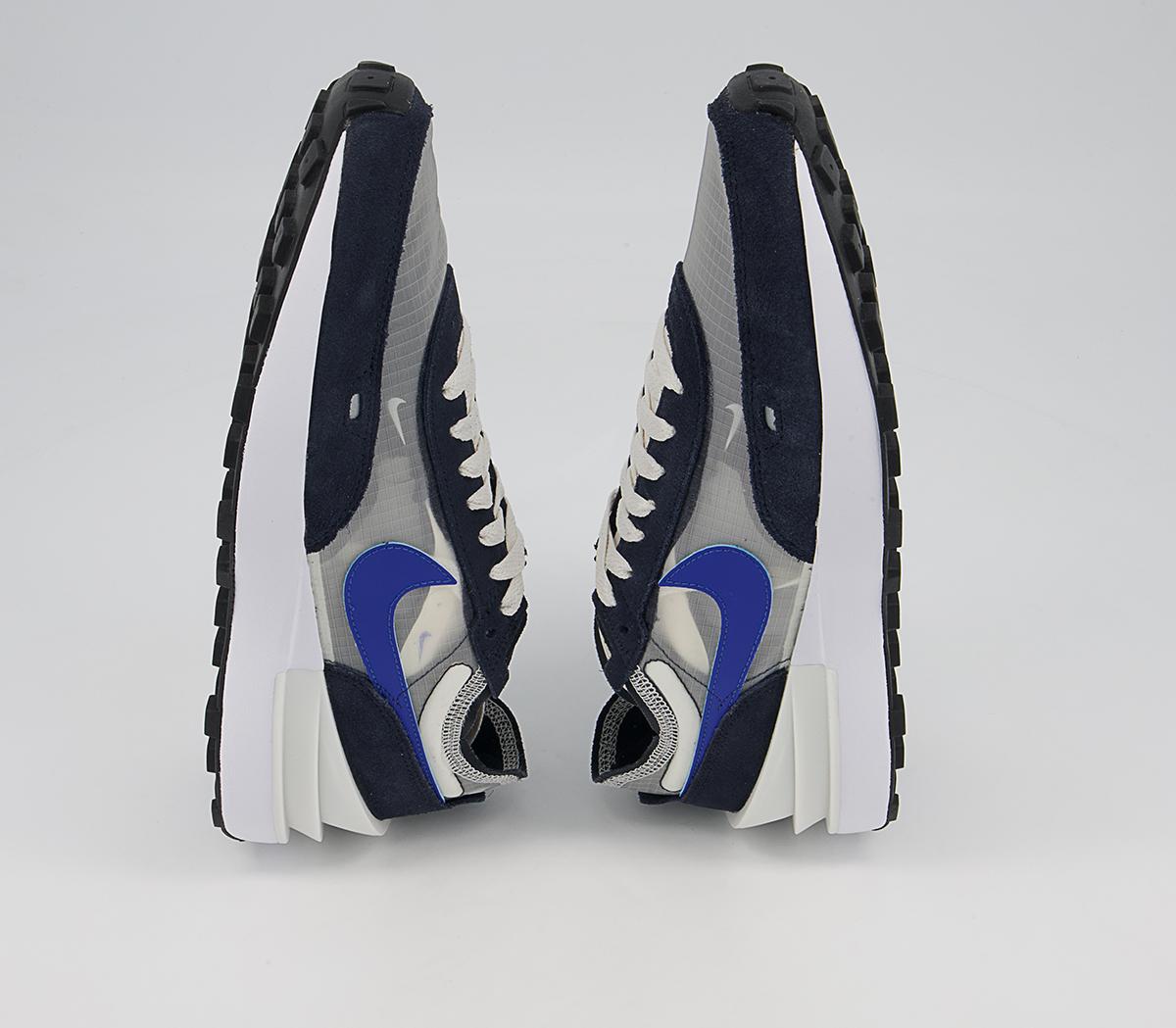 Nike Waffle One Trainers Nike Waffle One Trainers Phantom Hyper Royal Dark Obsidian Black
