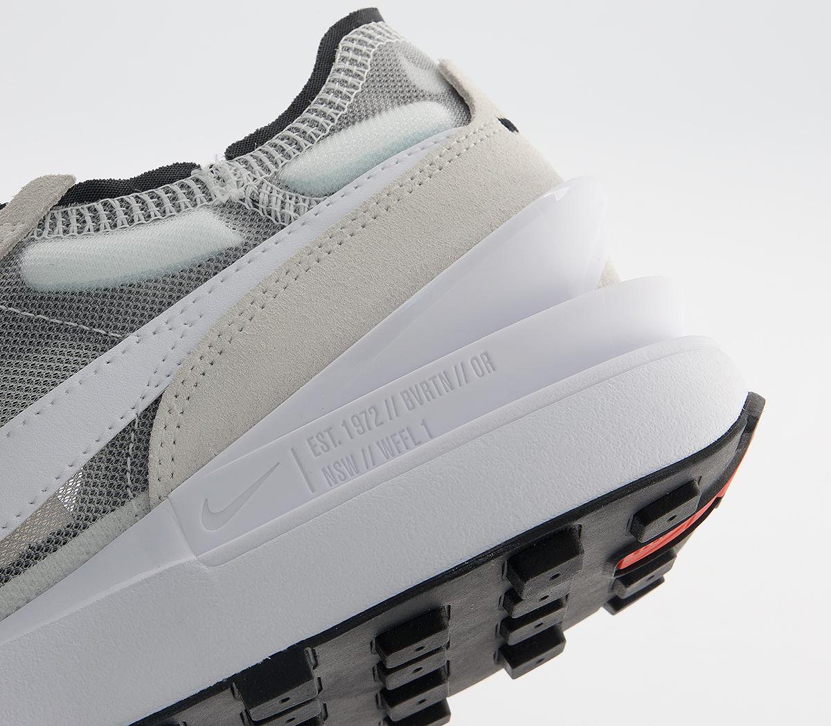 Nike Waffle One Trainers Nike Waffle One Trainers Summit White Grey White Black Orange